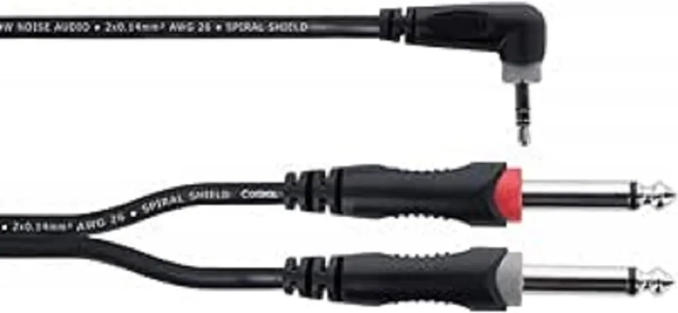 cordial-elements-ecl-ey3wrpp-y-kabel-mini-jack-auf-2x-jack-3-m image 1
