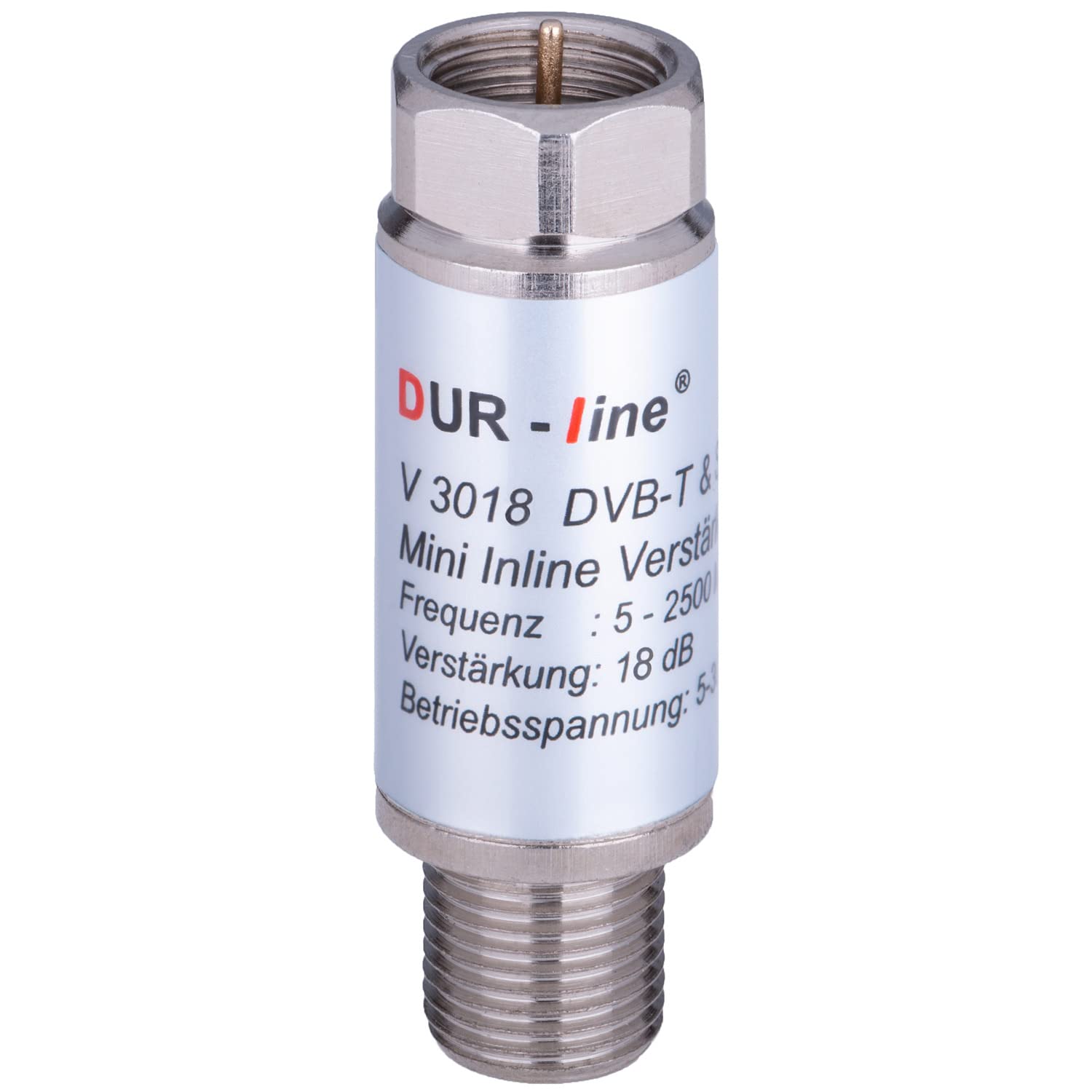 dur-line-v3018-mini-inline-verst-rker-18-db-f-r-sat-und-dvb-t2-5-2500-mhz image 2