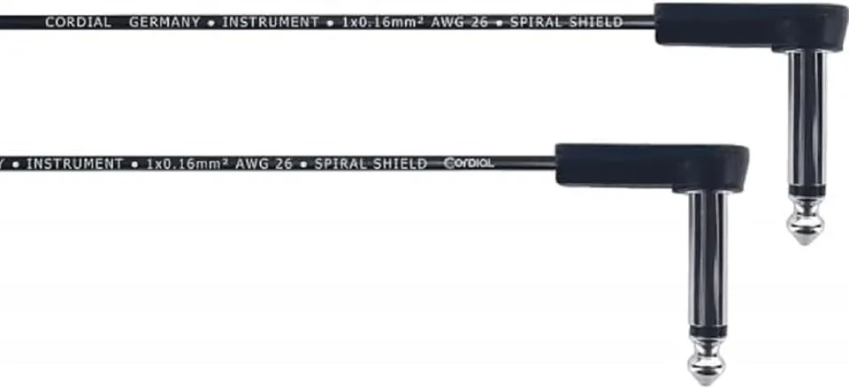 cordial-ecl-ei0-15rr-elements-patchkabel-flach-klinke-abgewinkelt-15-cm image 1
