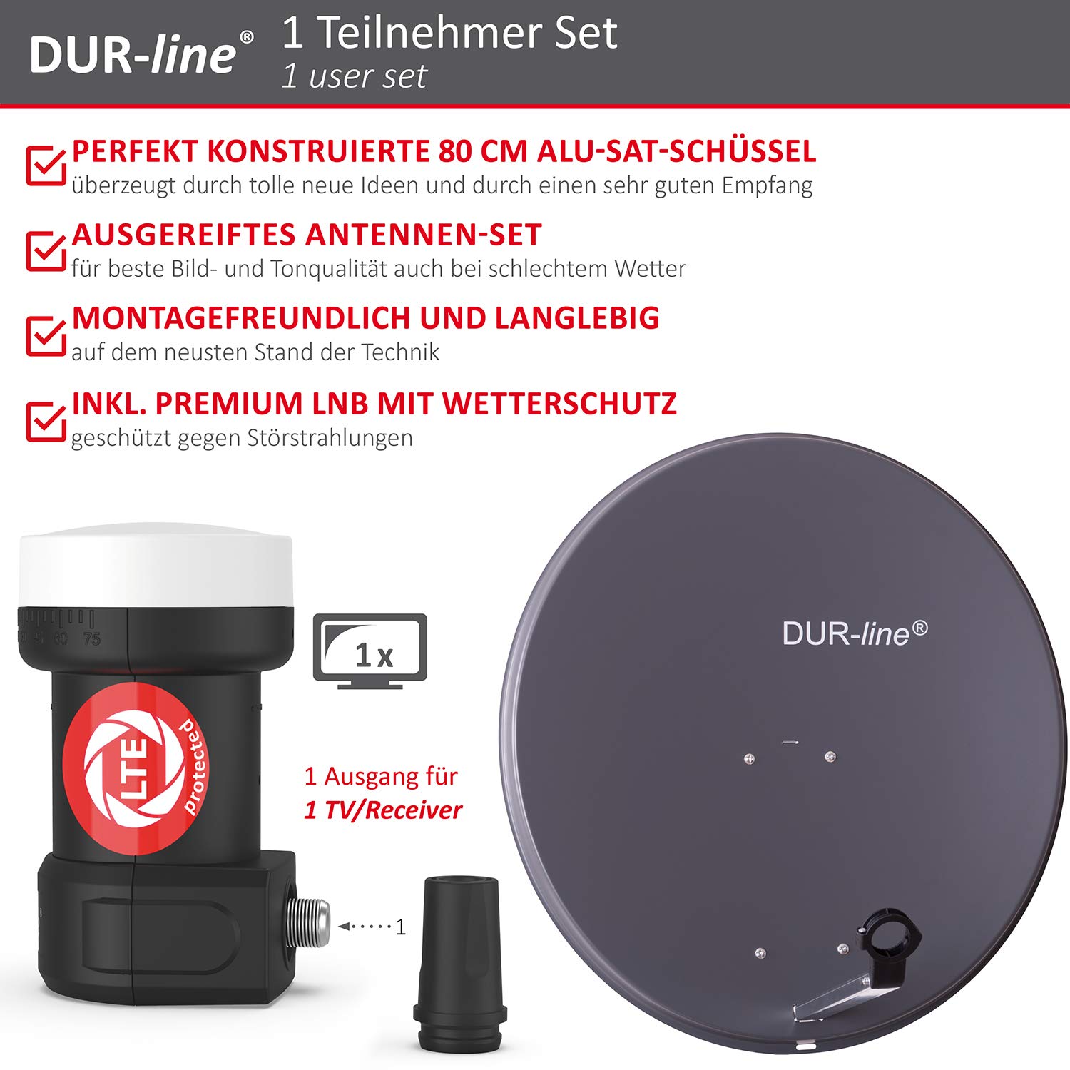 dur-line-mda-80-anthrazit-sat-anlage-80-cm-mit-ultra-single-lnb-f-r-1-teilnehmer image 2