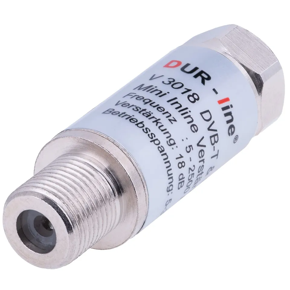dur-line-v3018-mini-inline-verst-rker-18-db-f-r-sat-und-dvb-t2-5-2500-mhz image 1