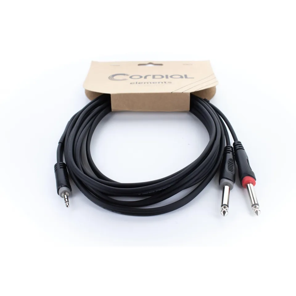 cordial-essentials-y-kabel-stereo-miniklinke-auf-2x-monoklinke-1-m image 1