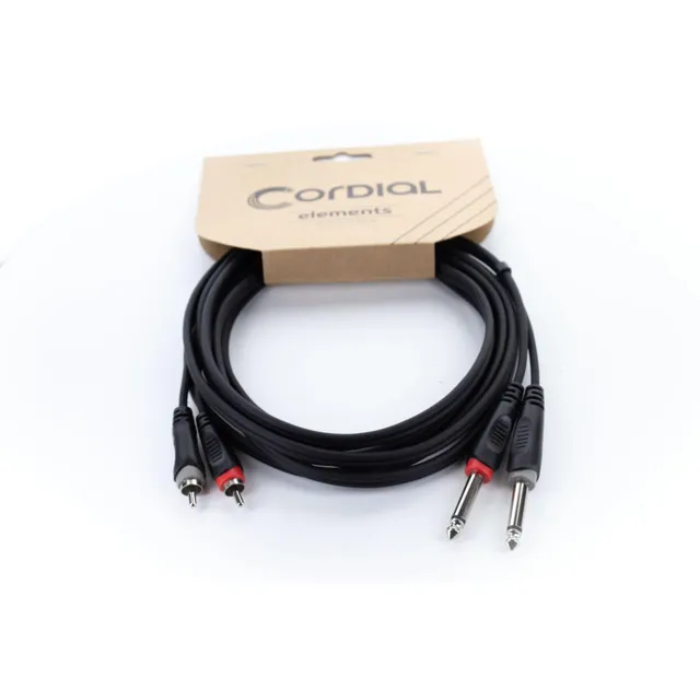 cordial-ecl-eu1-5pc-audiokabel-2x-klinke-mono-auf-2x-rca-1-5-m image 1