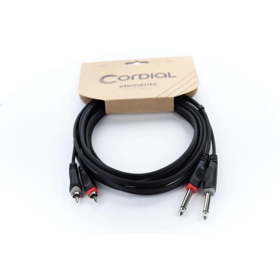 cordial-ecl-eu1-5pc-audiokabel-2x-klinke-mono-auf-2x-rca-1-5-m image 1
