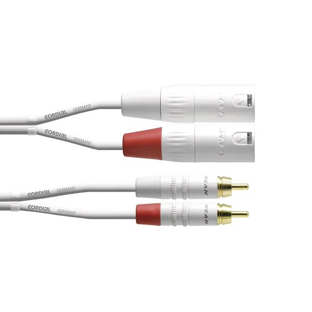 cordial-cfu-3-mc-snow-audiokabel-xlr-cinch-3-m image 1