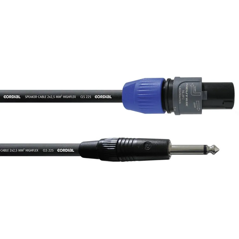 cordial-select-lautsprecherkabel-speakon-2-pol-auf-klinke-1-5m image 1
