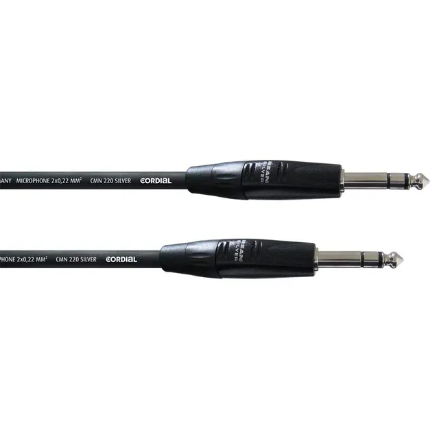 cordial-cim-0-3-vv-essentials-audiokabel-2x-klinke-6-3-mm-stereo-0-3-m image 1