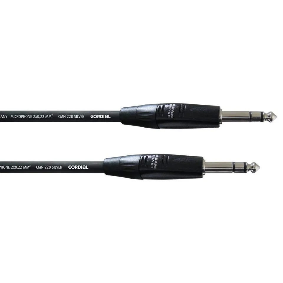 cordial-cim-0-3-vv-essentials-audiokabel-2x-klinke-6-3-mm-stereo-0-3-m image 1