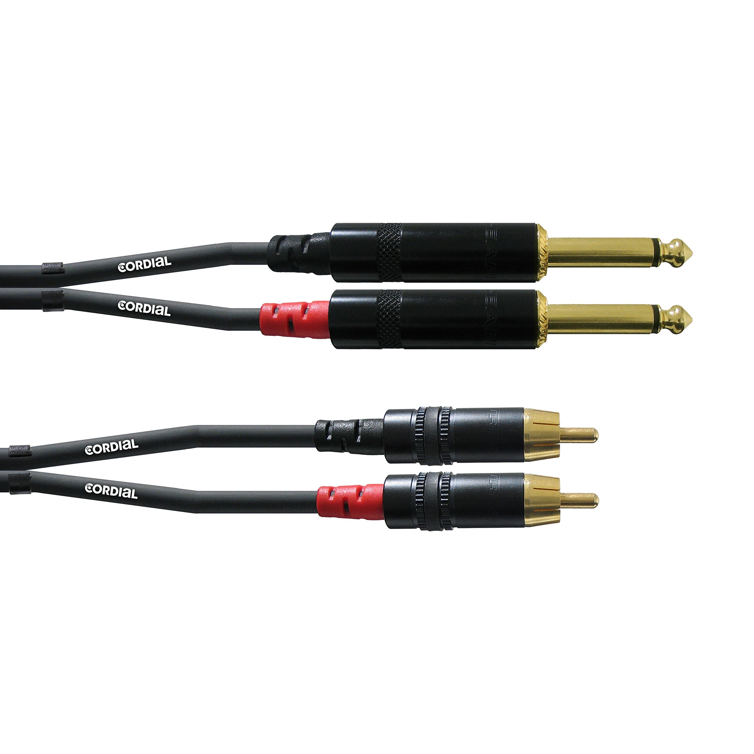 cordial-essentials-cfu-3-pc-stereo-audiokabel-2x-6-3-mm-klinke-mono-auf-cinch-3- image 1
