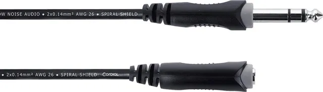 cordial-ecl-em5vk-elements-stereo-audiokabel-klinke-stecker-buchse-5-m image 1