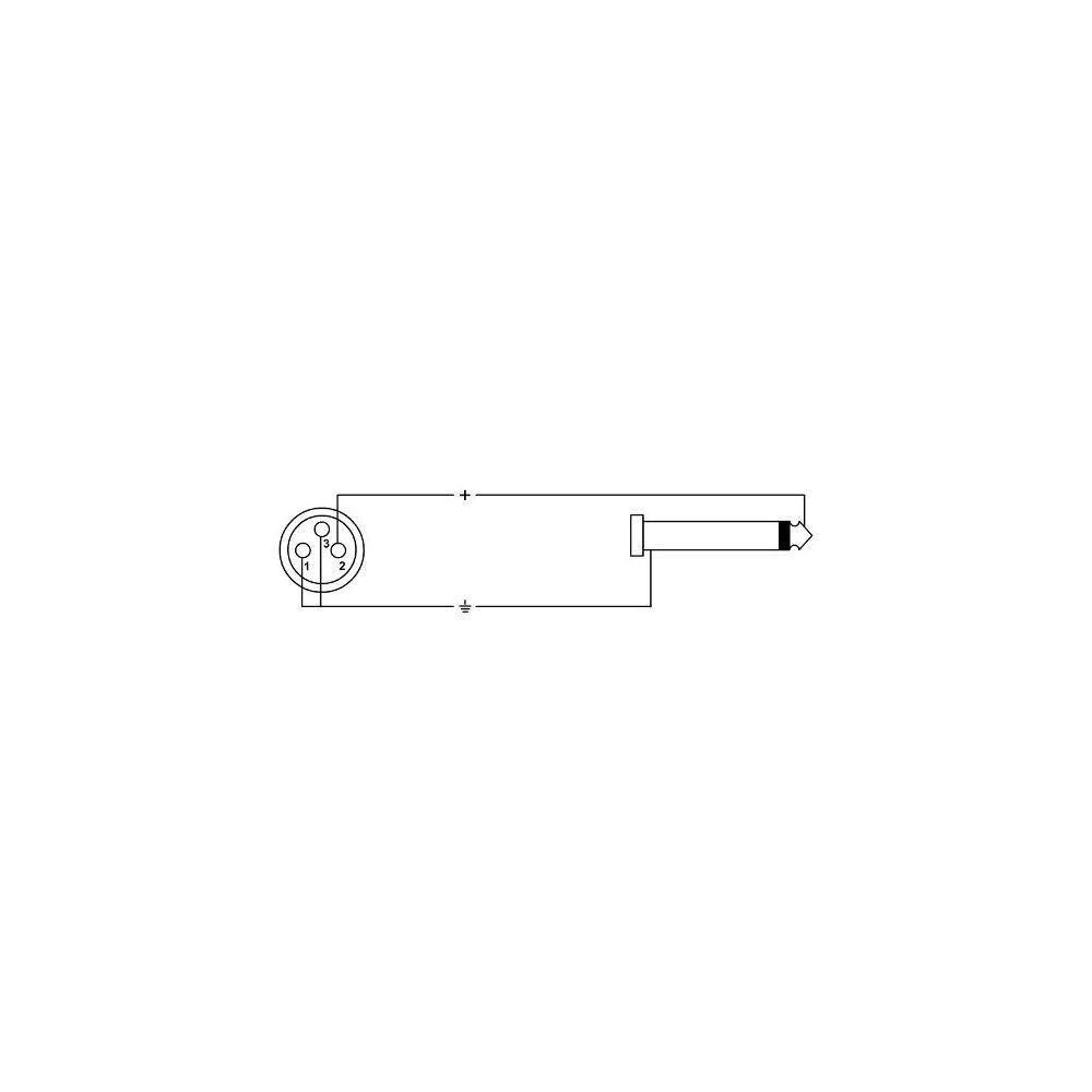 cordial-select-audiokabel-xlr-female-auf-klinke-mono-2-5-m image 2