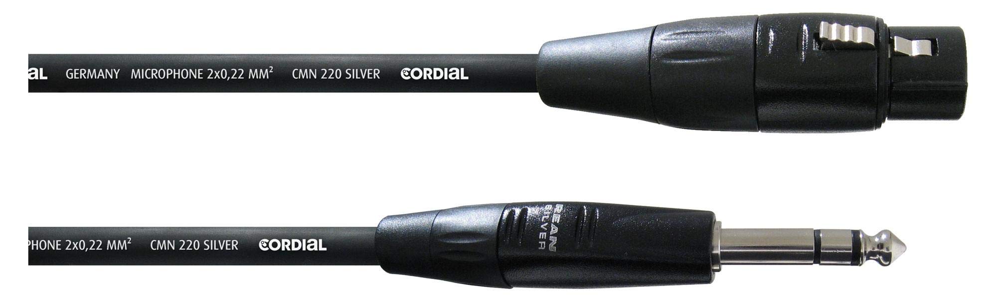 cordial-essentials-cim-3-fv-audio-kabel-xlr-female-6-3mm-klinke-stereo-3-m image 7