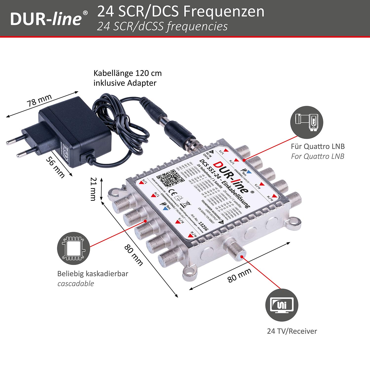 dur-line-dcs-551-24-unicable-ii-multischalter-1x24-f-r-24-teilnehmer image 3