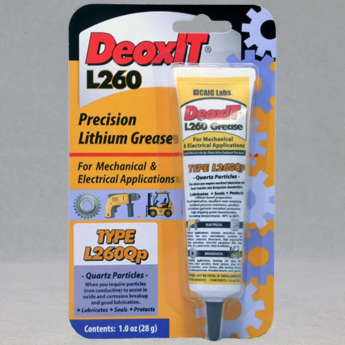 CAIG DeoxIT L260Qp L260-Q1 Kontaktfett mit Quarzpartikeln 28 g