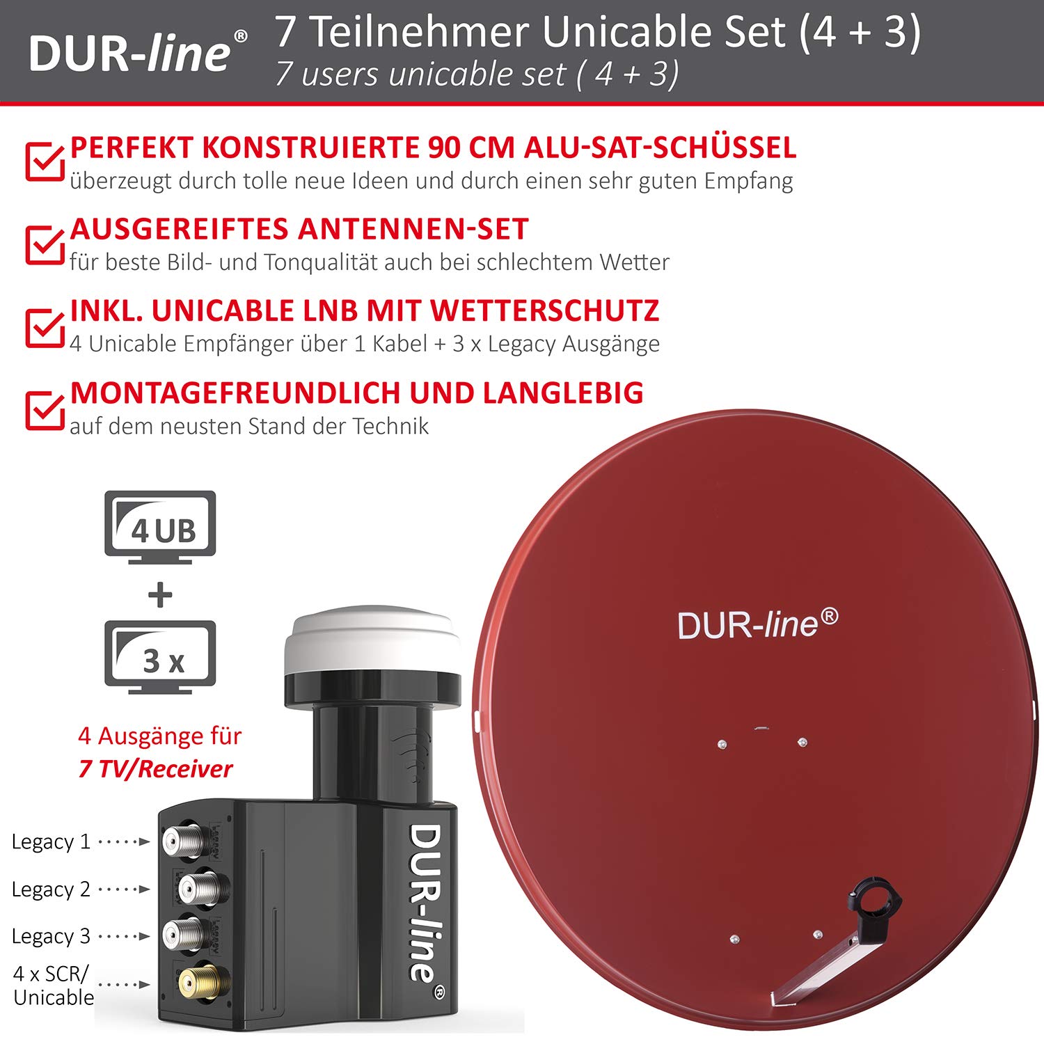 dur-line-mda-90-rot-sat-anlage-6-teilnehmer-mit-uk-104-unicable-lnb image 2