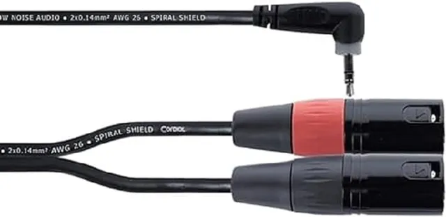 cordial-ecl-ey3wrmm-elements-y-kabel-abgewinkelte-stereo-miniklinke-auf-2x-xlr-m image 1