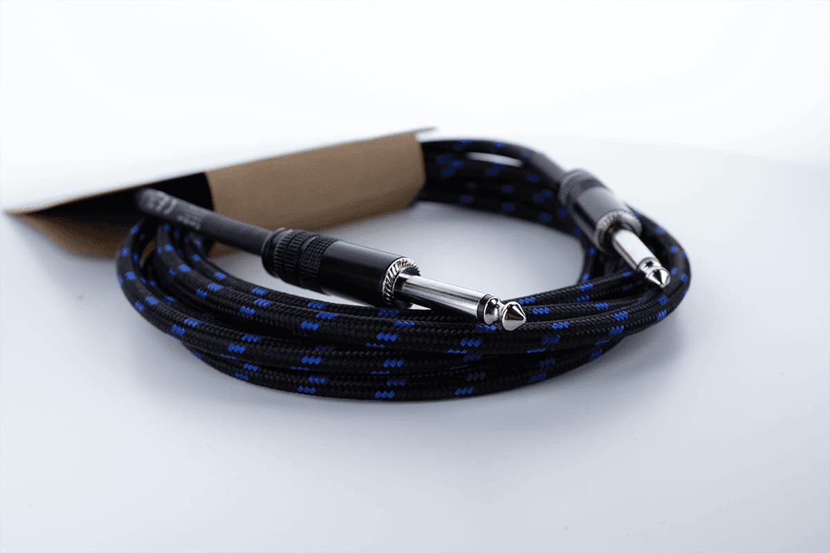 cordial-elements-ecl-ei3pp-tweed-bl-gitarrenkabel-jack-3-m-blau image 7