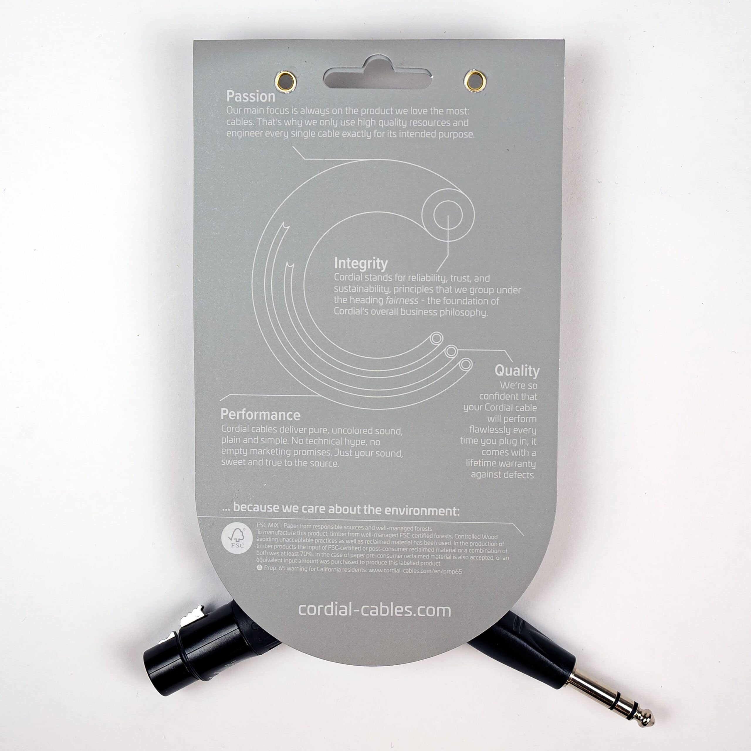 cordial-essentials-cim-3-fv-audio-kabel-xlr-female-6-3mm-klinke-stereo-3-m image 3