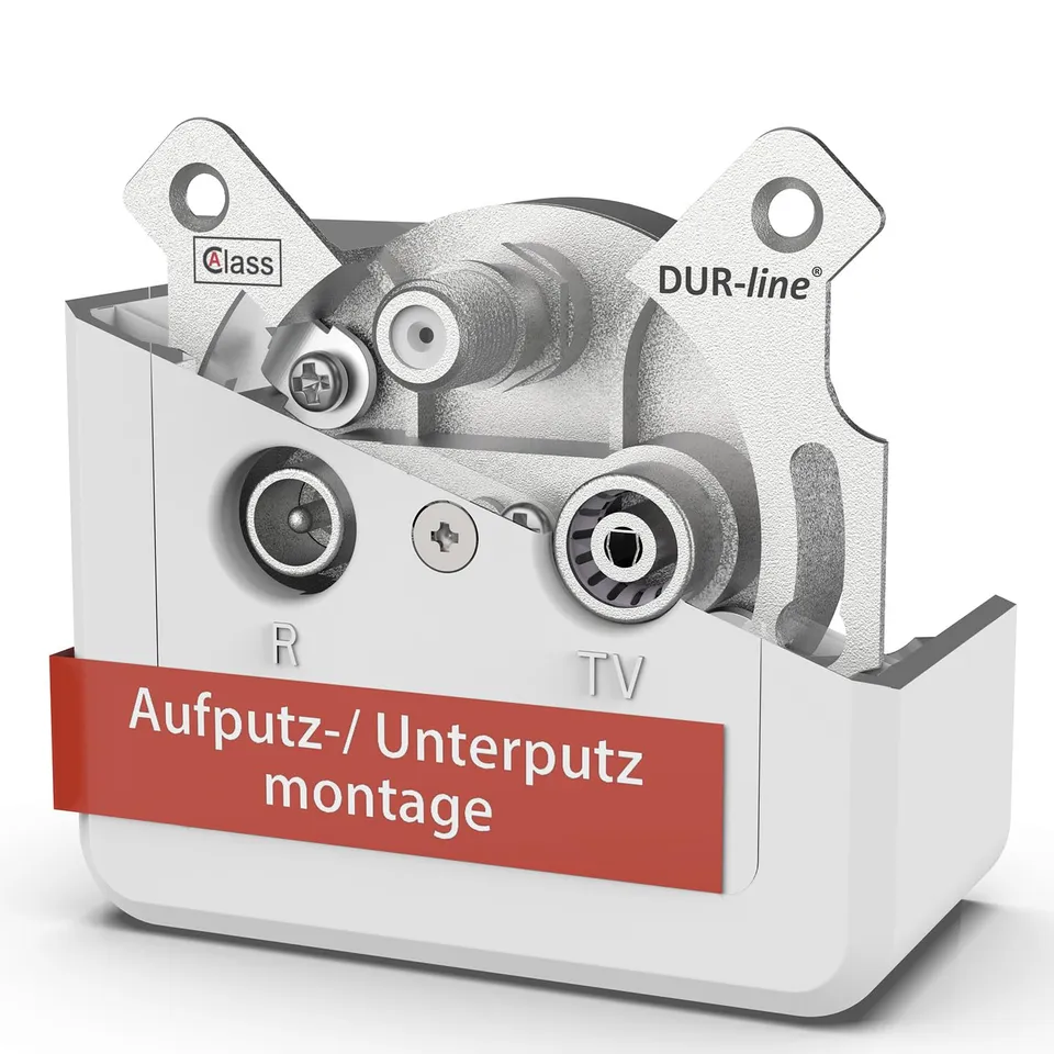 dur-line-antennendose-3-loch-durchgangsdose-sat-kabel-dvb-t-radio-unicable image 1