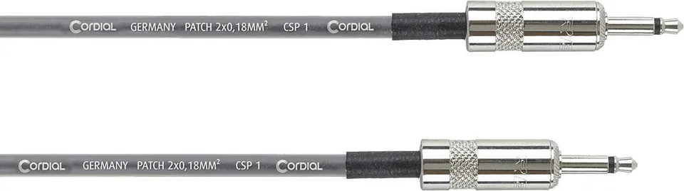 cordial-select-audio-patchkabel-mini-klinke-mono-grau image 1
