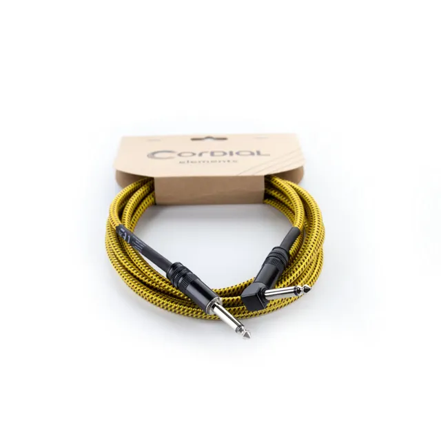 cordial-ecl-ei75pr-tweed-ye-instrumentenkabel-7-5-m-gelbes-tweed-gerade-gewinkel image 1