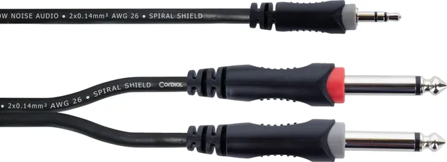 cordial-ecl-ey3wpp-elements-y-kabel-3-m-stereo-miniklinke-auf-2x-monoklinke image 1