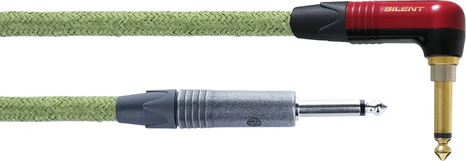 cordial-ecocord-gitarrenkabel-6-m-abgewinkelt-silent-hanffasern image 1
