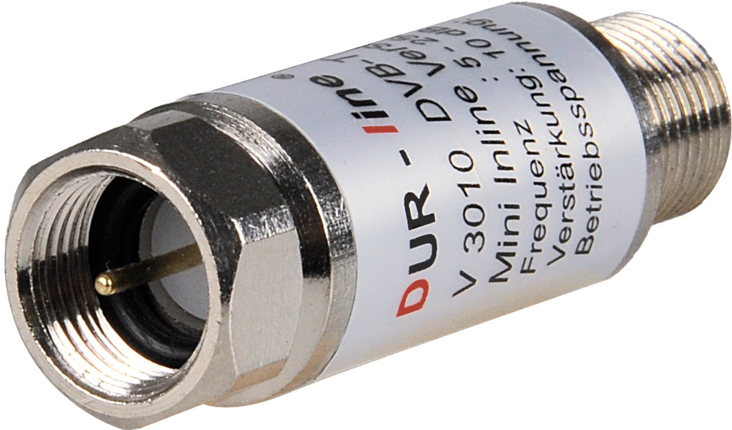 dur-line-v3010-mini-inline-verst-rker-10-db-f-r-sat-und-dvb-t2-5-2400-mhz-f-stec image 1