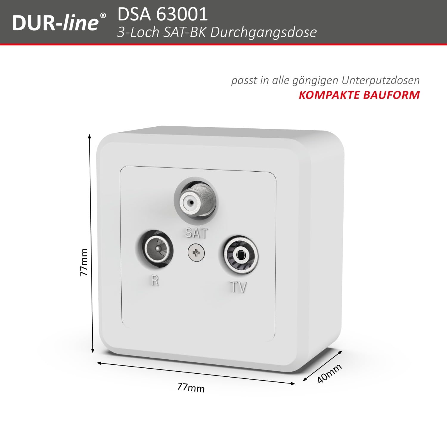 dur-line-antennendose-3-loch-durchgangsdose-sat-kabel-dvb-t-radio-unicable image 3