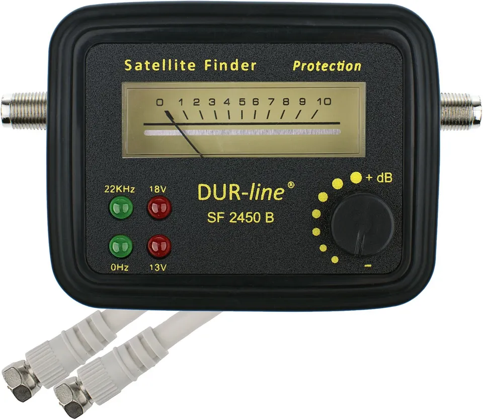 dur-line-sf-2450-b-satfinder-messger-t-mit-gummi-schutzh-lle image 1