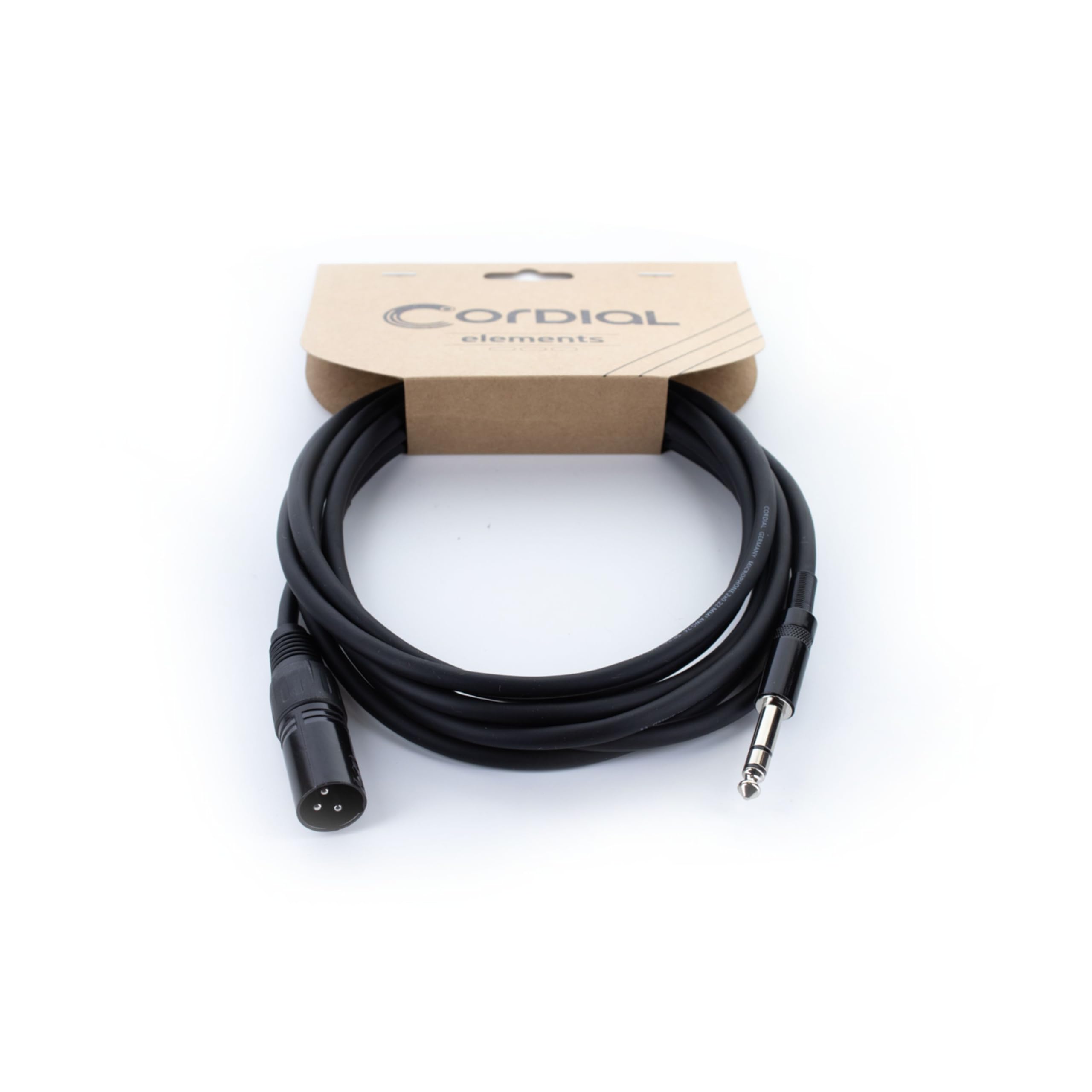 cordial-ecl-em1mv-audiokabel-xlr-m-nnlich-auf-stereo-klinke-elements-1-m image 1