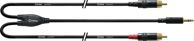 cordial-cfy-1-5-wpp-long-y-audiokabel-1-5-m-3-5mm-stereo-auf-2x-6-3mm-mono image 1