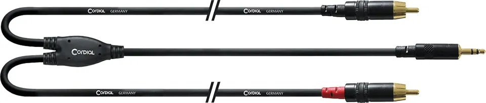 cordial-cfy-1-5-wpp-long-y-audiokabel-1-5-m-3-5mm-stereo-auf-2x-6-3mm-mono image 1