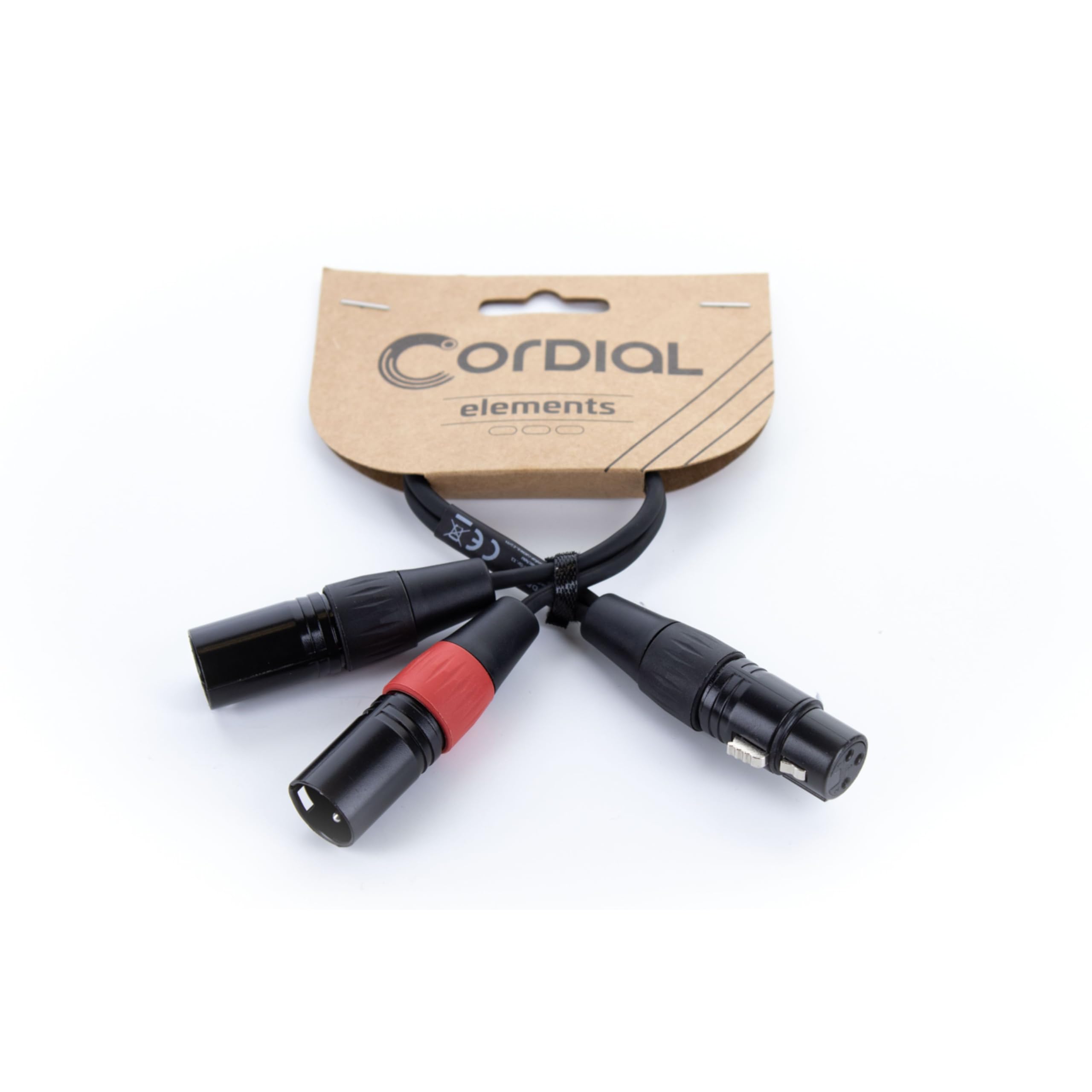 cordial-ecl-ey0-3fmm-elements-y-adapterkabel-xlr-buchse-2x-xlr-stecker-30-cm image 1