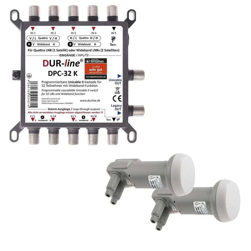 dur-line-dpc-32-k-unicable-i-ii-wideband-set-f-r-32-teilnehmer-2-satelliten image 1