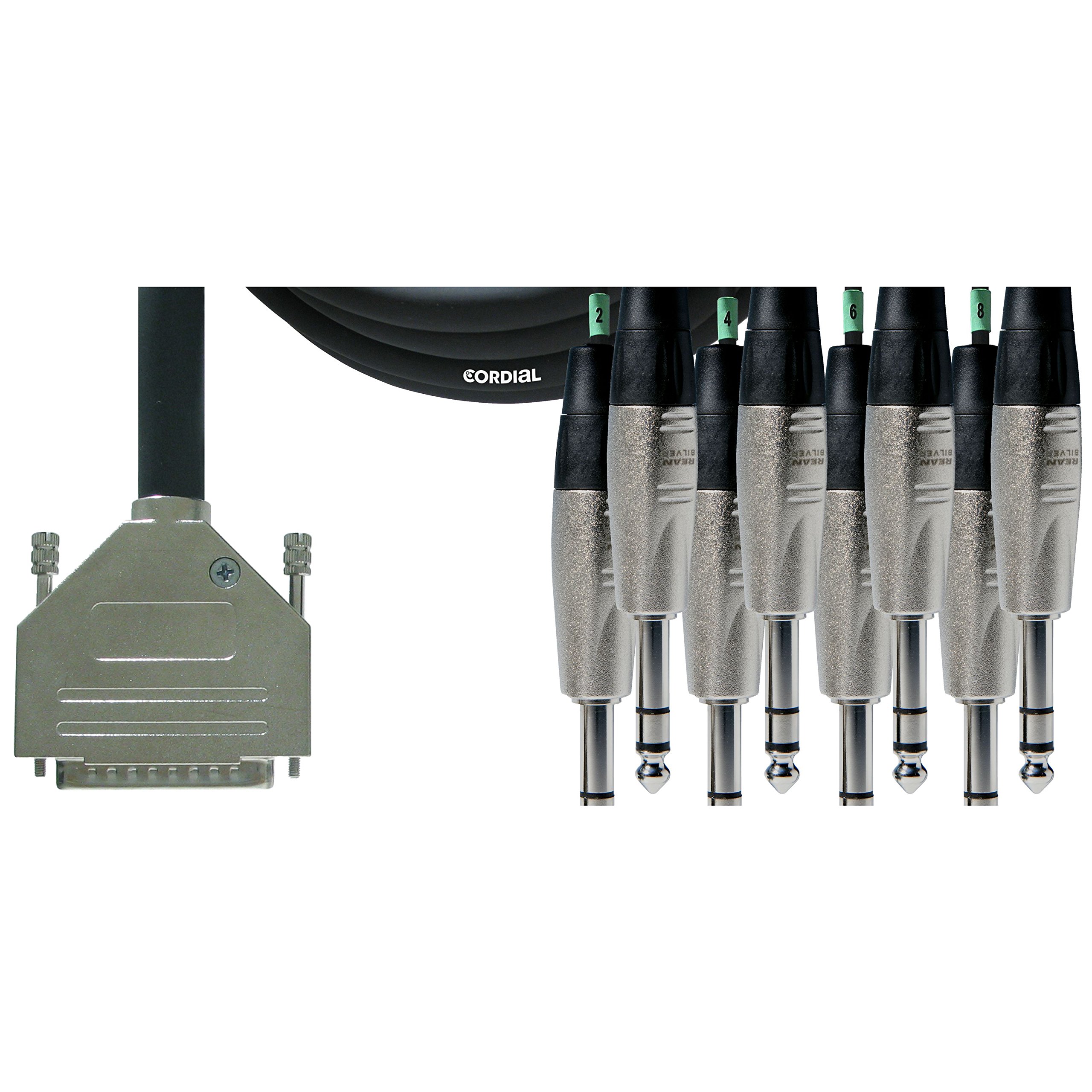 cordial-sub-d-8x-klinke-stereo-3-m-digital-multicore-tascam-pinbelegung image 1