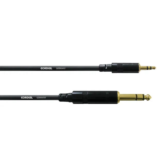 cordial-cfm-3-wv-audio-kabel-3-m-mini-klinke-3-5-mm-auf-klinke-6-3-mm image 1