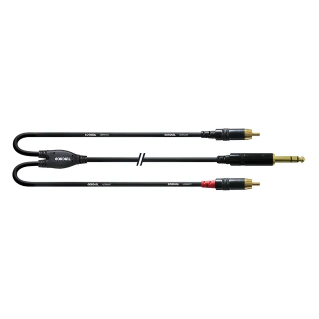 cordial-essentials-y-kabel-0-9-m-klinke-stereo-auf-2x-cinch image 1