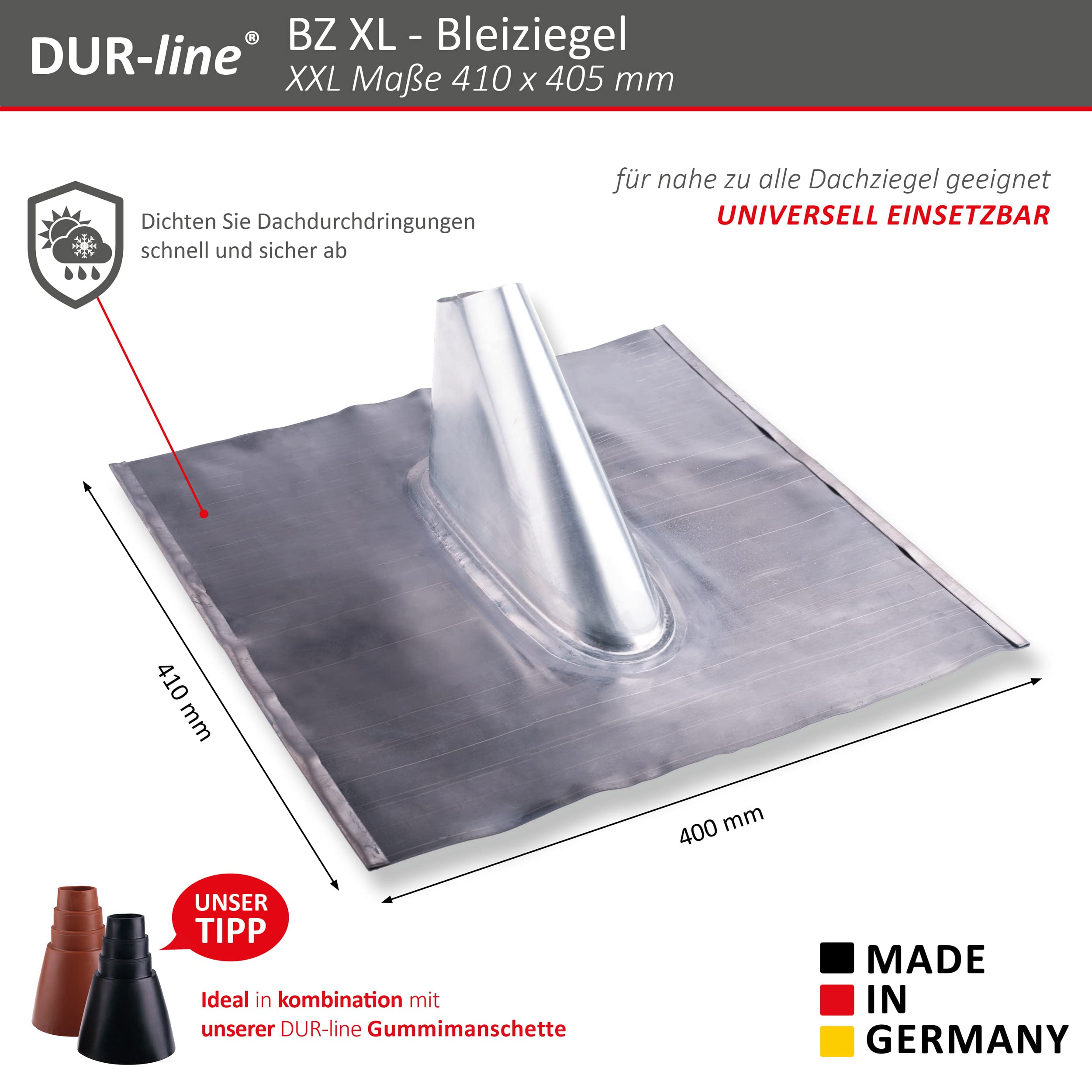 dur-line-bz-xl-bleiziegel-einteilig-f-r-antennenmast-bis-60mm image 3