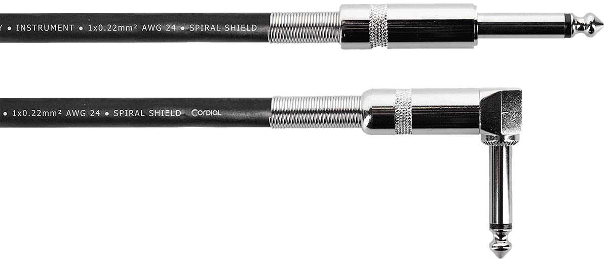 cordial-ecl-ei3pr-gitarrenkabel-3-m-gerade-abgewinkelt-klinke image 1