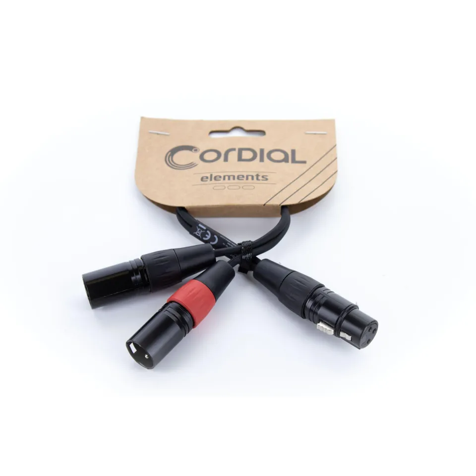 cordial-ecl-ey0-3fmm-elements-y-adapterkabel-xlr-buchse-2x-xlr-stecker-30-cm image 1
