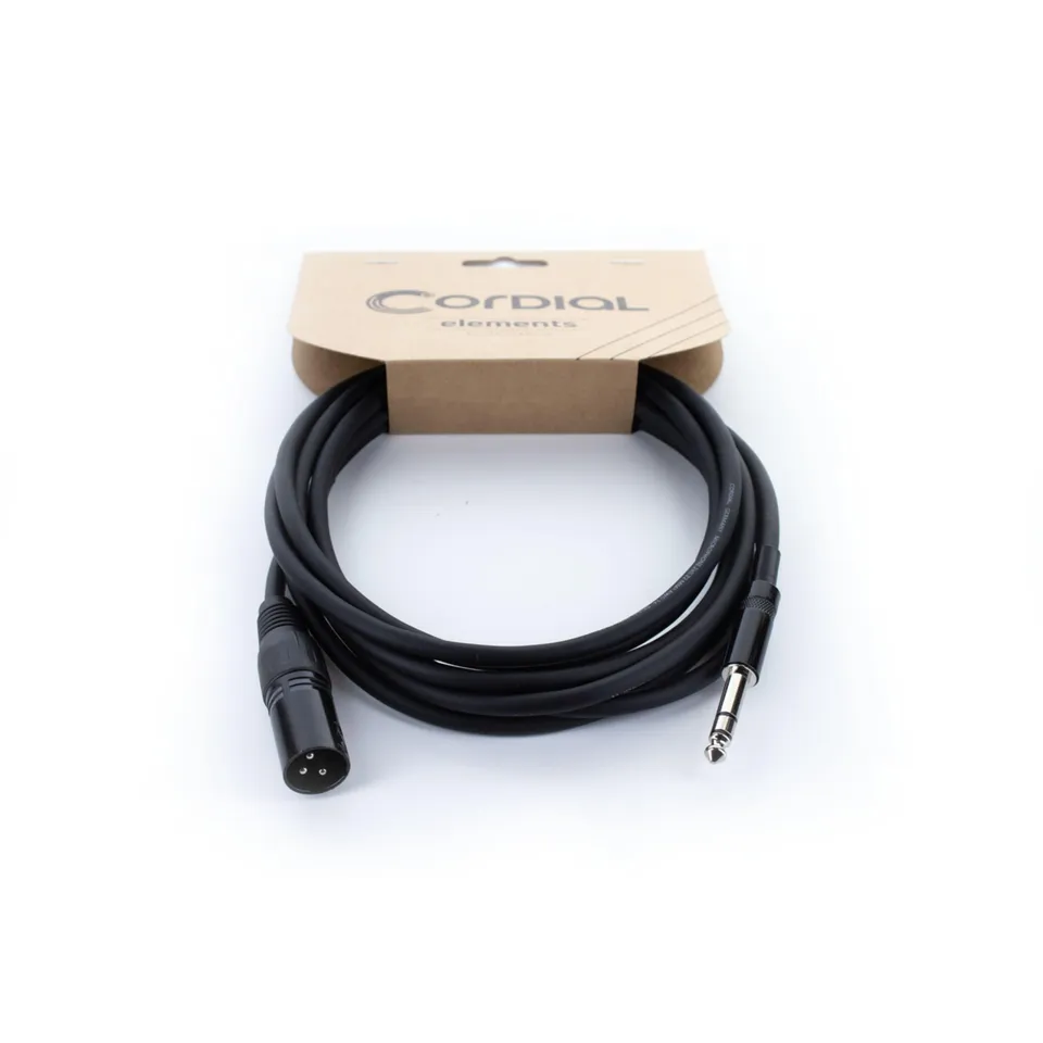 cordial-ecl-em6mv-elements-xlr-auf-stereoklinke-6-m-audiokabel image 1