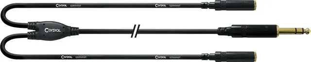 cordial-cfy-0-3-vyy-essentials-y-adapterkabel-klinke-stereo-30-cm image 1