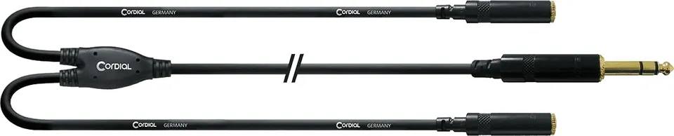 cordial-cfy-0-3-vyy-essentials-y-adapterkabel-klinke-stereo-30-cm image 1
