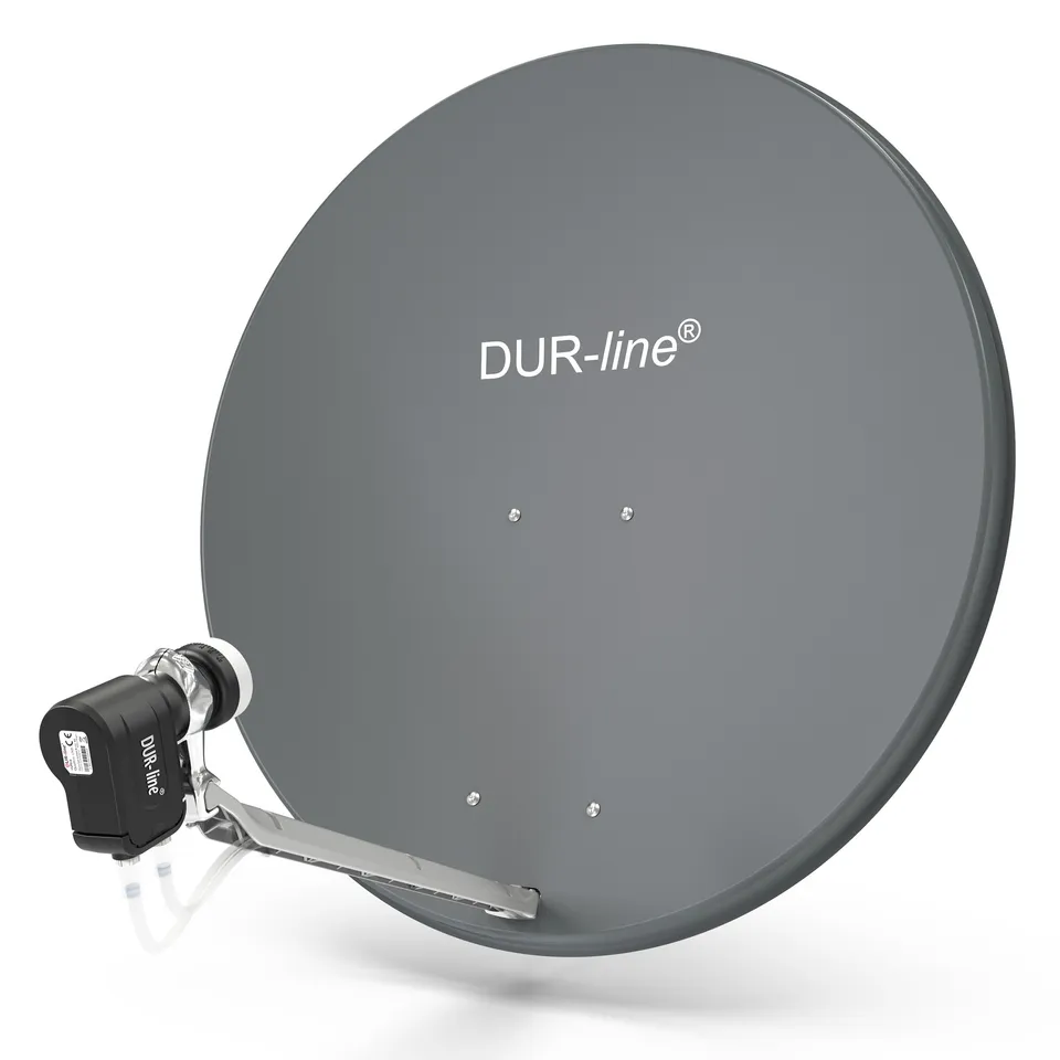 dur-line-select-85-90-sat-anlage-2-teilnehmer-set-anthrazit-ultra-twin-lnb image 1