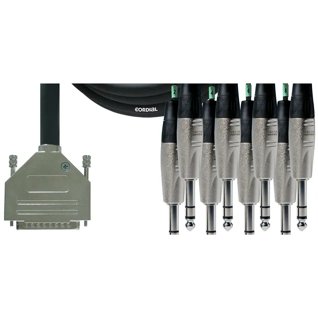 cordial-sub-d-8x-klinke-stereo-3-m-digital-multicore-tascam-pinbelegung image 1