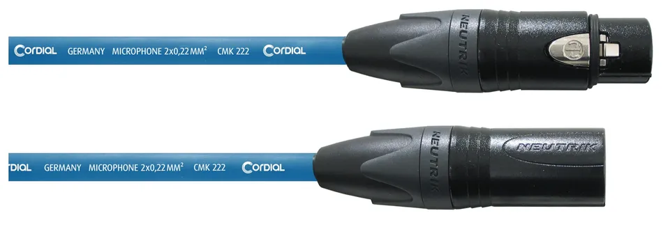 cordial-mikrofonkabel-xlr-5-m-blau-symmetrisch-standard image 1