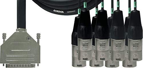 cordial-select-interface-kabel-sub-d-8x-xlr-male-3-m-tascam-pinbelegung image 3