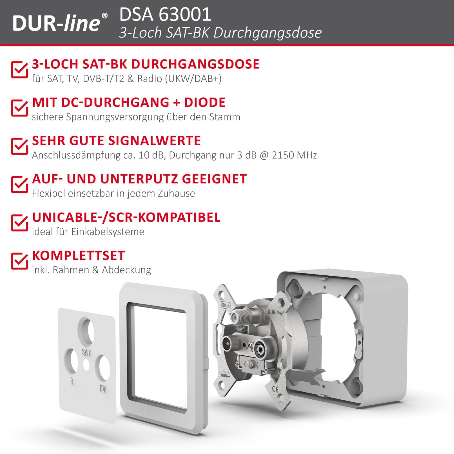dur-line-antennendose-3-loch-durchgangsdose-sat-kabel-dvb-t-radio-unicable image 2