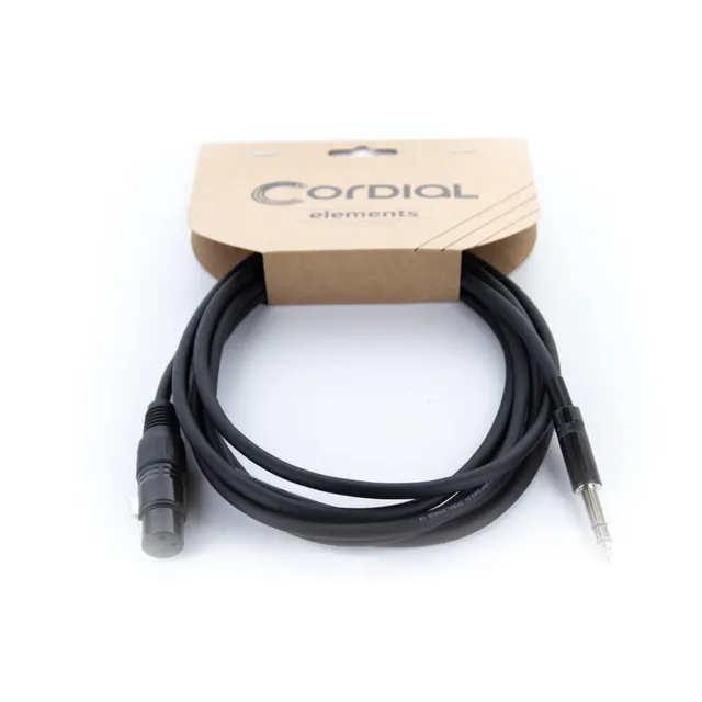 cordial-ecl-em3fv-audiokabel-xlr-buchse-auf-stereo-klinke-elements-3-m image 1